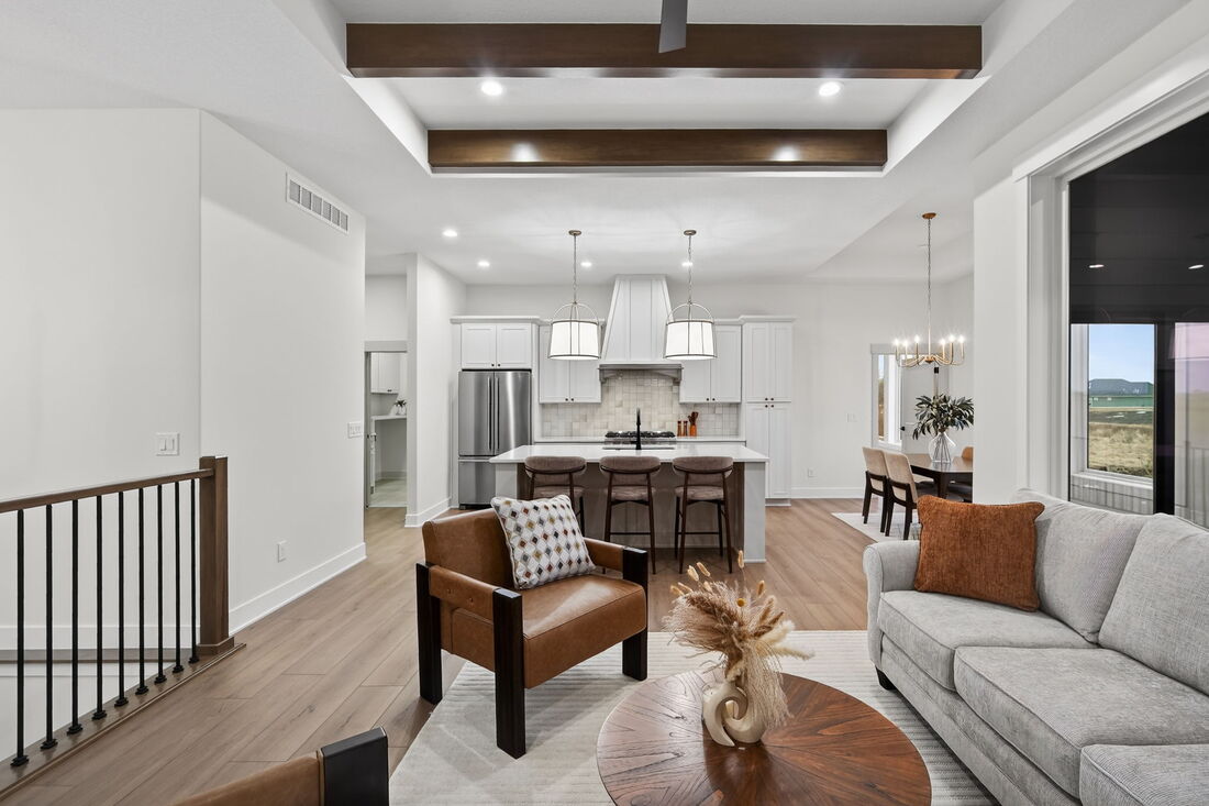Whole-home renovation living space